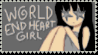 stamp for the game world end heart girl